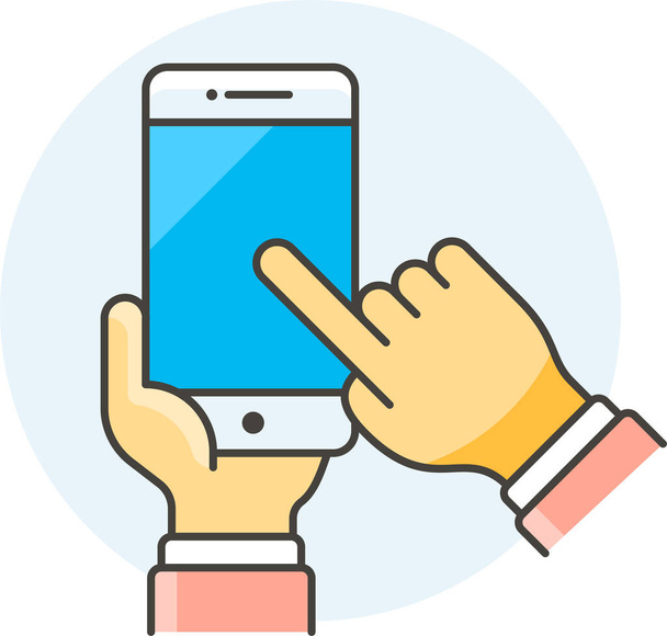 Smartphone-Bildschirmsymbol in der Kategorie Mobile-Geräte-App - Vektor, Bild