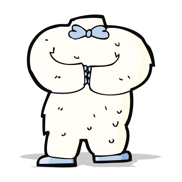 cuerpo de oso de peluche de dibujos animados (mezclar y combinar o añadir fotos propias
) - Vector, Imagen