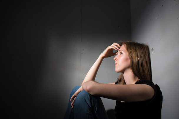 Woman suffering from depression - Fotoğraf, Görsel