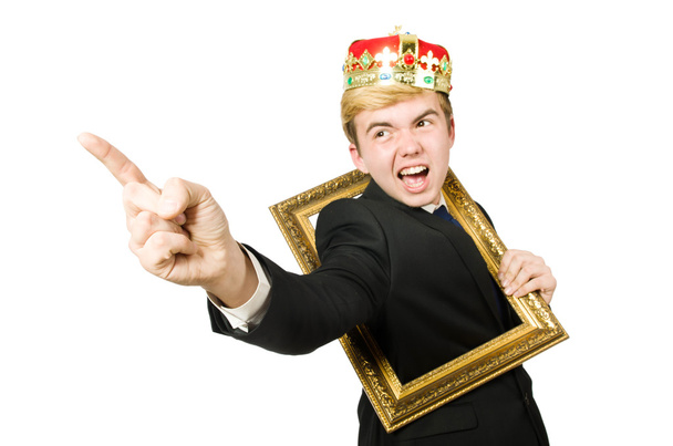 Liikemies kruunu kuvakehys
 - Valokuva, kuva