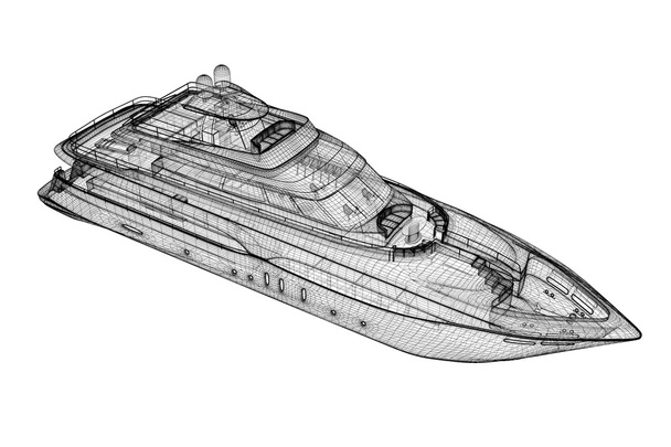 luxury motor yacht - Фото, зображення