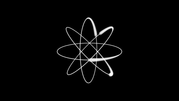 absztrakt atom keringési pálya - Felvétel, videó