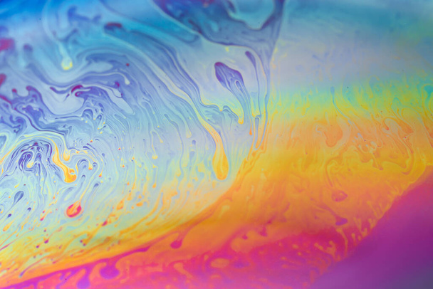 Abstract background texture of iridescent paints. Soap bubble - Foto, Bild