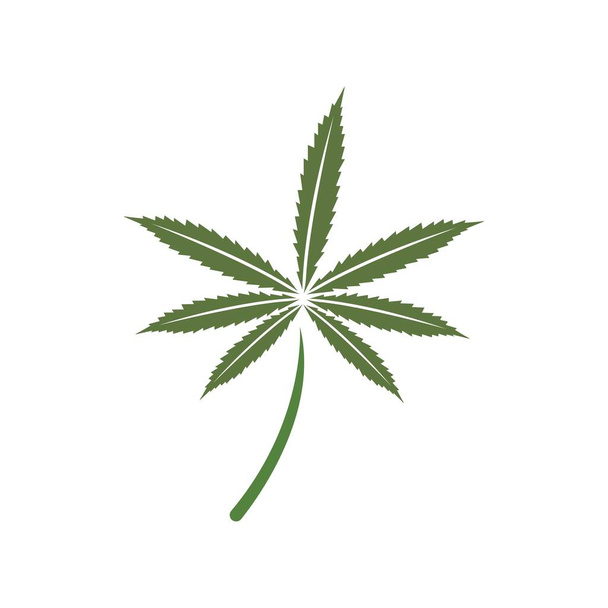 Cannabis leaf vector illustration icon desig - Vector, Image