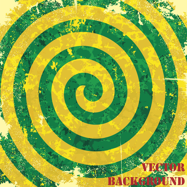 Retro vintage grunge spiral background. Vector - Vetor, Imagem