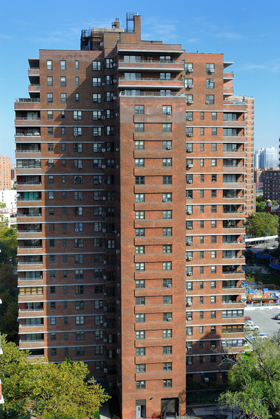 An urban residential building in Manhattan New York City. - Фото, зображення