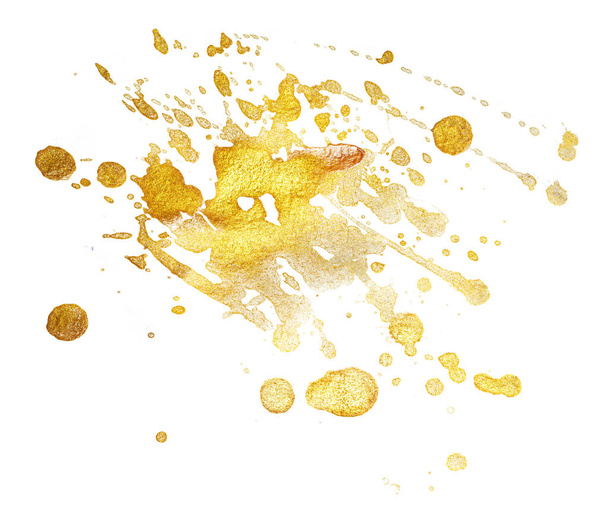 Stain, paint gold splash specks - Fotoğraf, Görsel