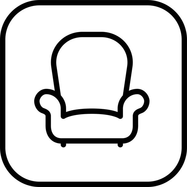 appliance furniture home icon in outline style - Vecteur, image