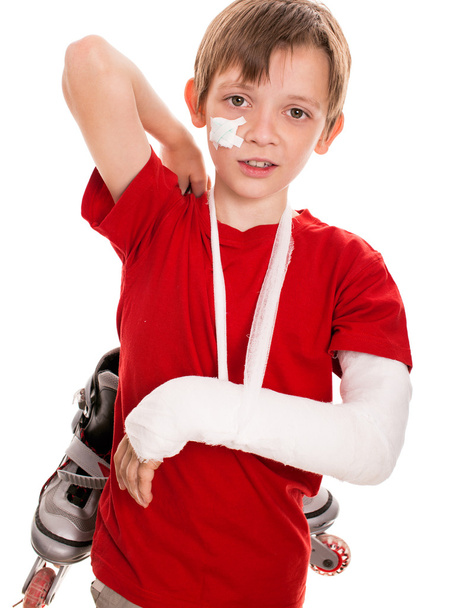 boy with a broken arm - Foto, Imagen