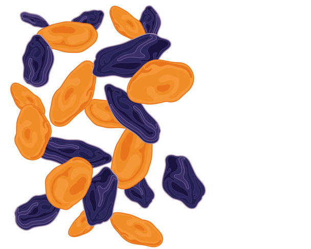 Abricots et pruneaux
 - Vecteur, image