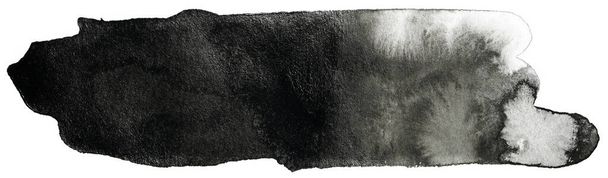 Абстрактна текстура чорного чорнила на білому тлі. стиль акварелі
 - Фото, зображення