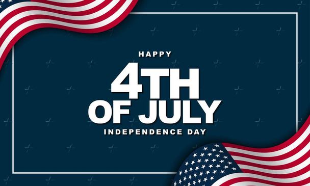 Ημέρα Ανεξαρτησίας των Ηνωμένων Πολιτειών Σχεδιασμός υποβάθρου. 4 Ιουλίου.  - Διάνυσμα, εικόνα