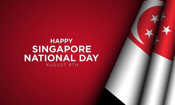 Singapore National Day Background Design. - Vector, Image