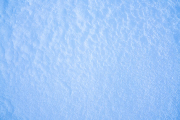 Blue snow with texture. fresh snow background - Photo, Image