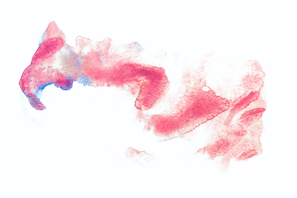 abstract watercolor hand drawn paint brush stroke on white background. - Foto, imagen