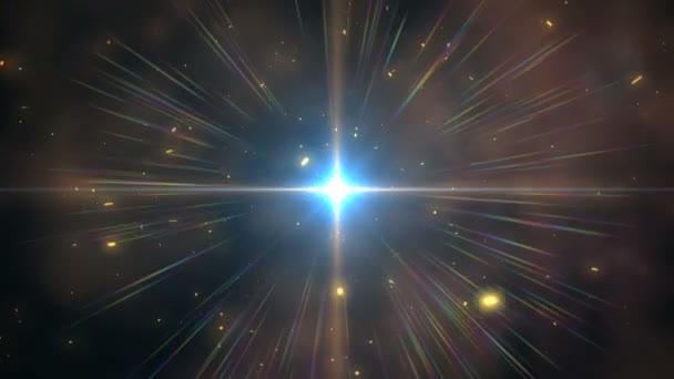 abstract big bang in space animation - Footage, Video