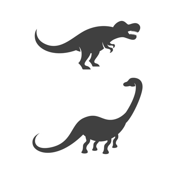 Dinosaurus icoon Sjabloon vector illustratie ontwerp - Vector, afbeelding