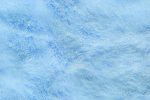 Sininen turkis rakenne ylhäältä näkymä. Turkoosi pörröinen kangas takki tausta. Talvi muoti aqua meren väri trendi naisellinen tasainen lay, naisten blogi taustalla teksti merkkejä desidgn.Abstract tapetti tekstiili pinta - Valokuva, kuva