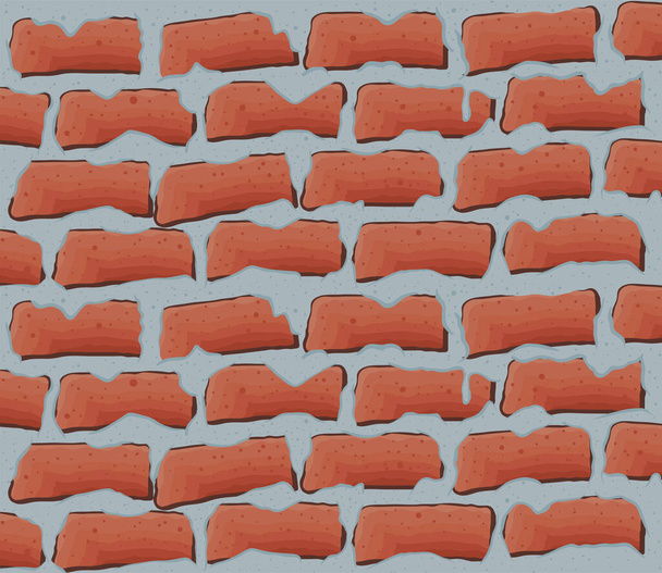 bricks and concrete wall - Vector, Image