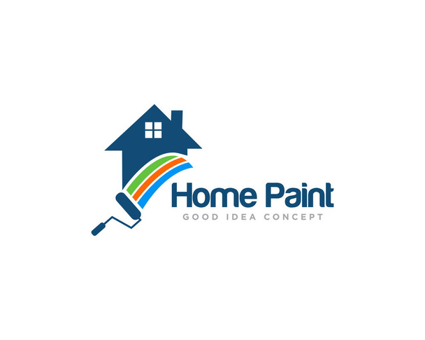 home peinture logo design vecteur
 - Vecteur, image