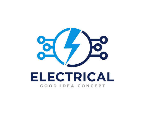 Elektrischer Logo-Design-Vektor - Vektor, Bild
