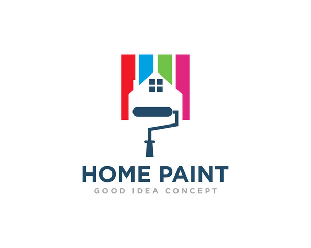 home peinture logo design vecteur
 - Vecteur, image