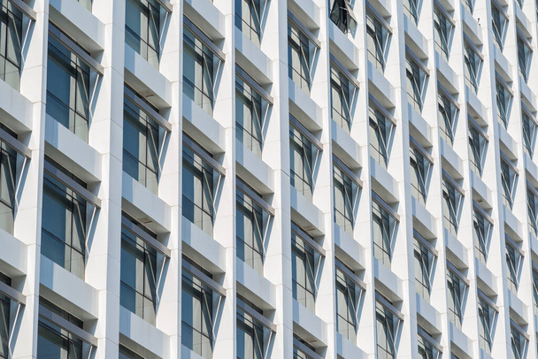 Fenêtres de fond de bâtiment blanc - Photo, image