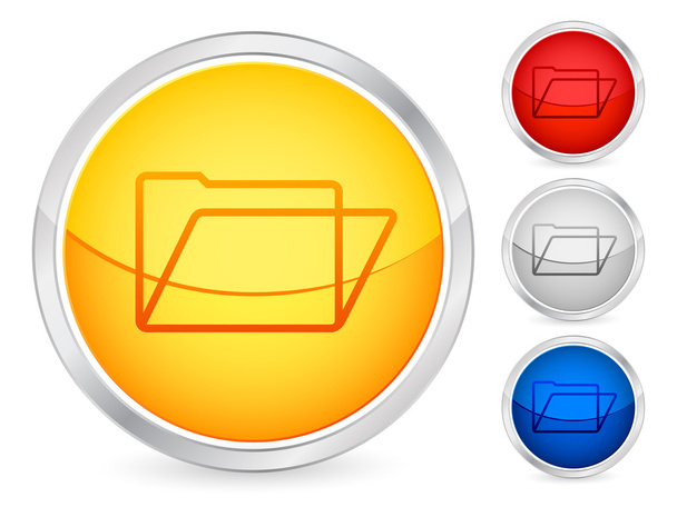 folder button - Vector, Image