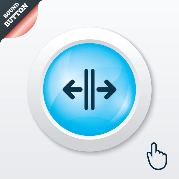 Open the door sign icon. Control in the elevator - Wektor, obraz