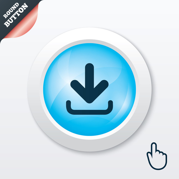 Download icon. Upload button. - Wektor, obraz
