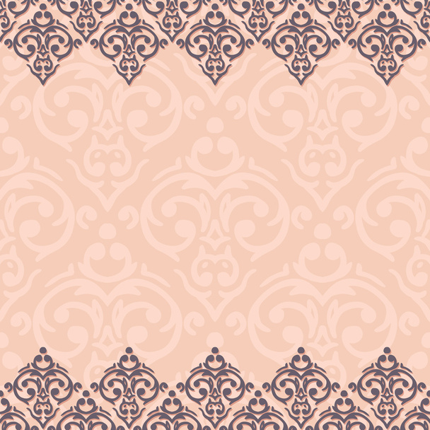 Seamless damask luxury background - Вектор,изображение
