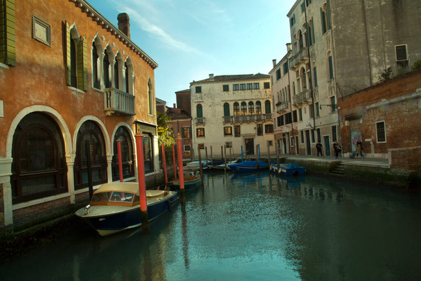 ITALY, VENICE, 22 FEBRUARY 2020. One of  Canal in Venice, Italy.  - Fotó, kép