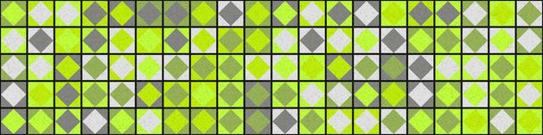 Abstrakcyjny kolor geometryczny wzór mozaiki generatywne obliczeniowej ilustracji sztuki, imitacja kawałków koloru płytek - Wektor, obraz
