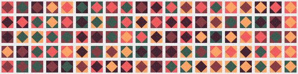 Abstract color geometric mosaic pattern generative computational art illustration, imitation of tile color pieces - Vector, Image