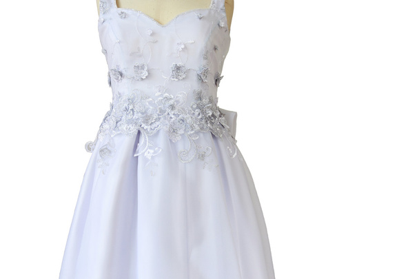 vestido de novia aislado sobre fondo blanco - Foto, imagen