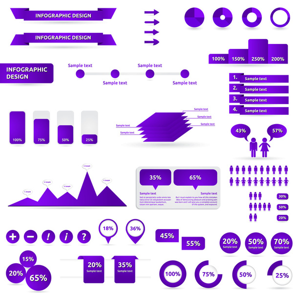 Infografik-Design - Vektor, Bild