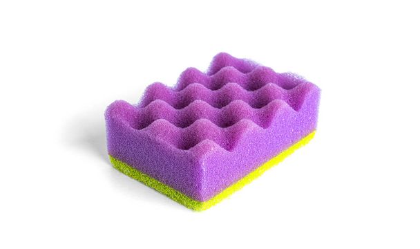 Sponge for cleaning on a white background - Φωτογραφία, εικόνα