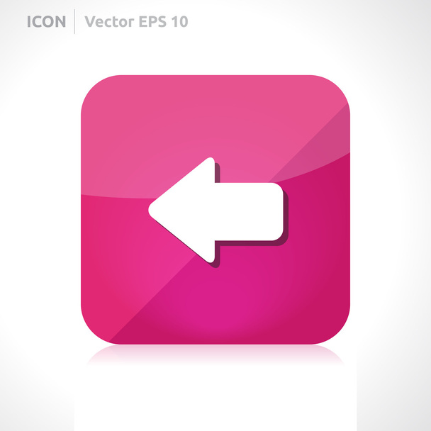 Arrow left icon - Vector, Imagen