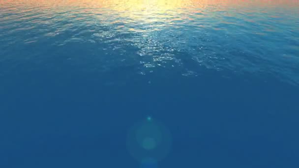 lentäminen auringonlaskussa meressä
 - Materiaali, video