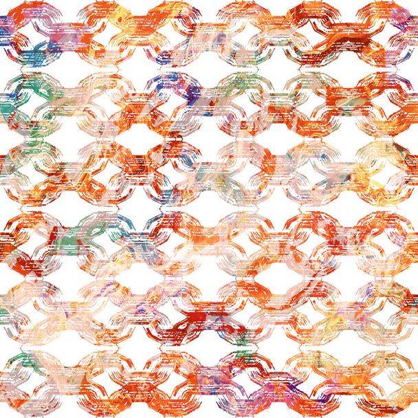 Geometriai nagy felbontású ismétlődő boho minta elszigetelt egy textúra felületén - Fotó, kép