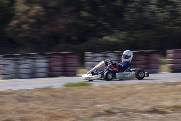 Karting races with the pan technique (Go-Kart) - Photo, Image