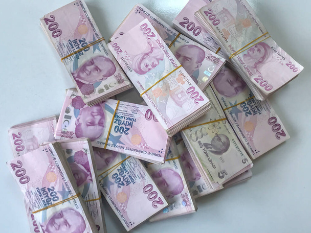 Türkische Lira, Türkisches Geld (Türkisch-Türkin Parasi Lira) - Foto, Bild