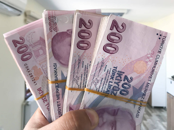 Lira turca, dinero turco ( Turco Turco Parasi Lira) - Foto, Imagen