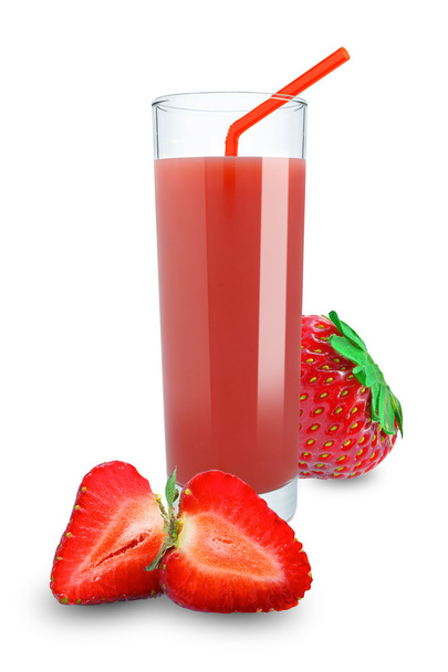 Fresh strawberry juice - Foto, afbeelding