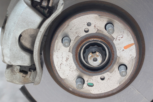 repaired equipment of car brake disc. - Photo, Image