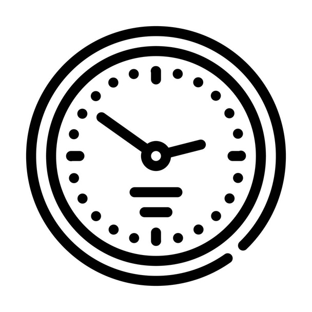настінний годинник лінія значок Векторна ілюстрація
 - Вектор, зображення