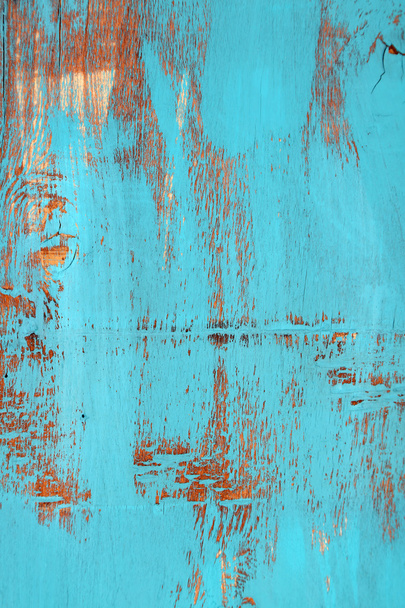 Blue old wooden background - 写真・画像