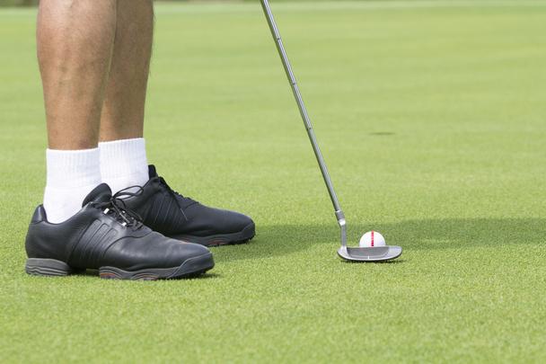 golfista na zelené - Fotografie, Obrázek