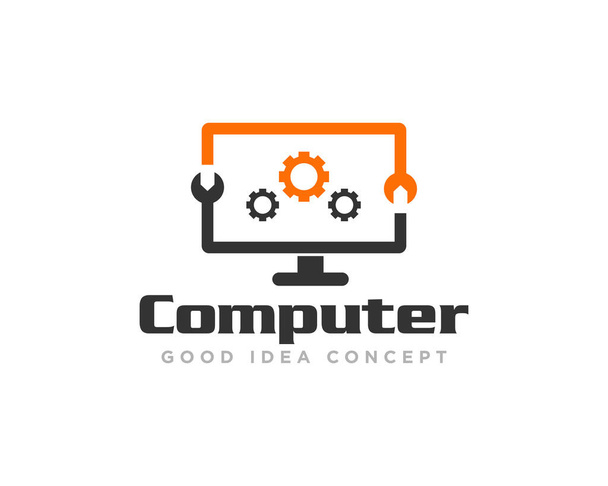 Tecnologia informatica Logo Icona Design vettoriale - Vettoriali, immagini