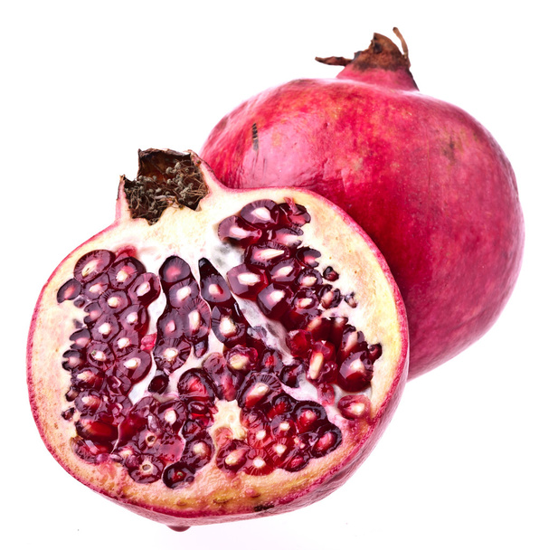 Perfect Pomegranates, completely isolated on whit - Photo, Image